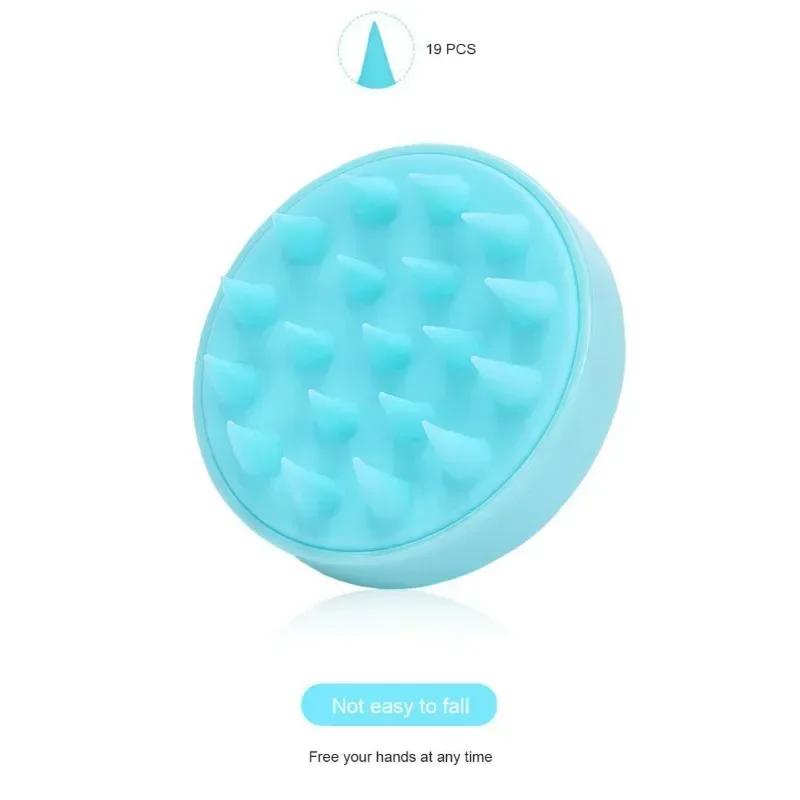 Brosse à shampooing en silicone souple pour cuir chevelu, masseur de cheveux, peigne de bain propre, beauté et santé