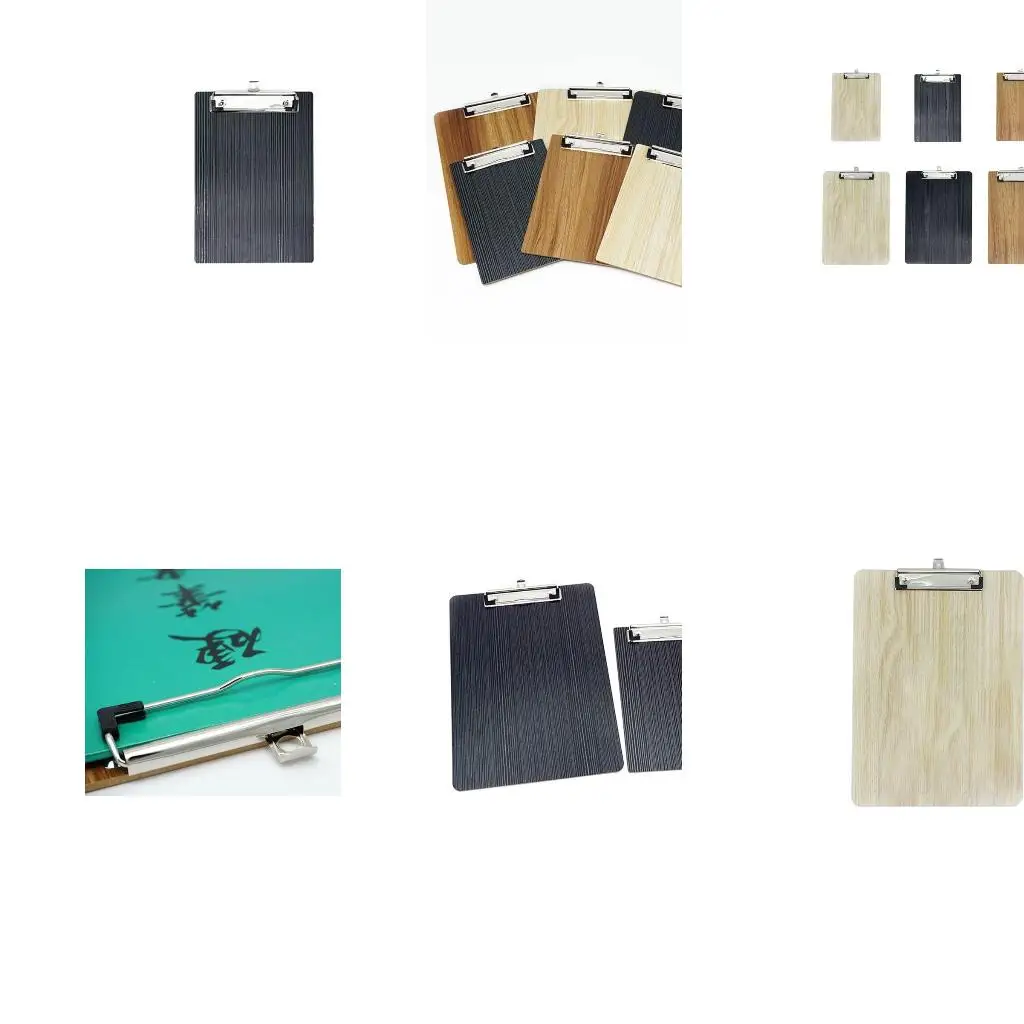 Portable Document Holder Clip Board File Hardboard with Batterfly Clip
