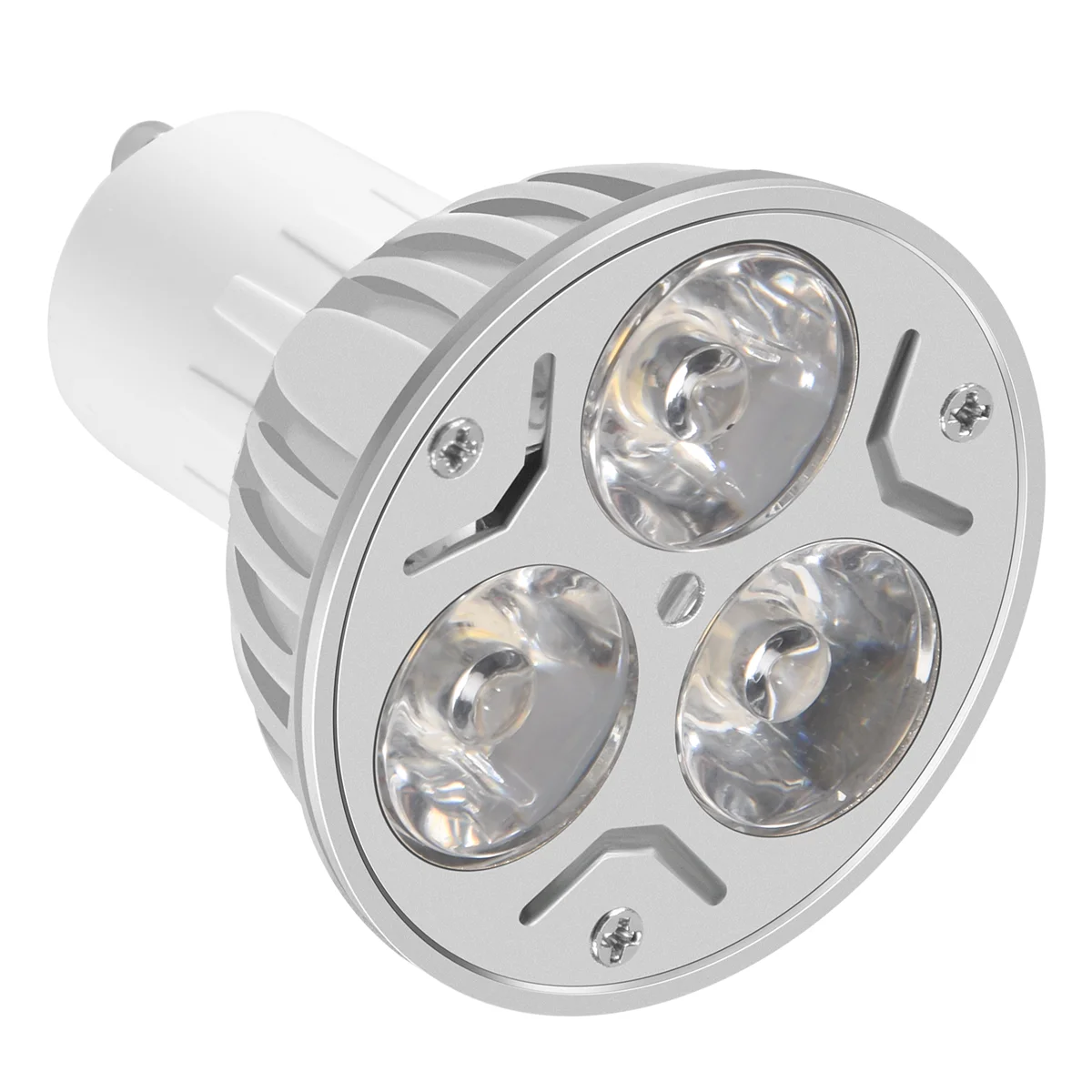 Bombilla de lámpara GU10, 3 LED, blanco cálido, 3W, 5W, 12V