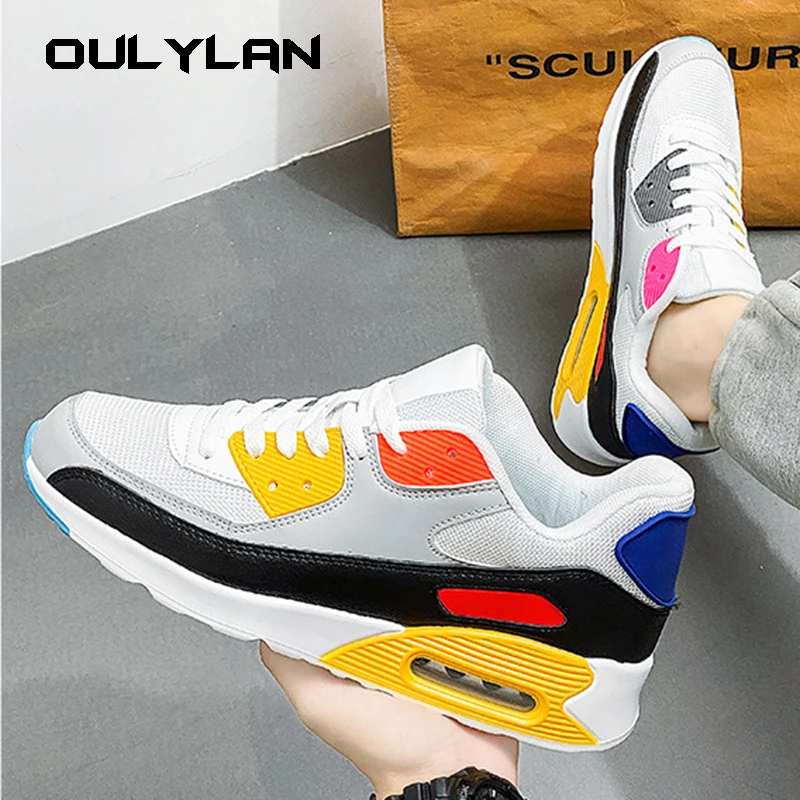 

Oulylan Men Shoes Spring Autumn Waterproof Walking Sneakers Leisure Male Mesh Sports Shoes Non-Slip Footwear Tennis for Men