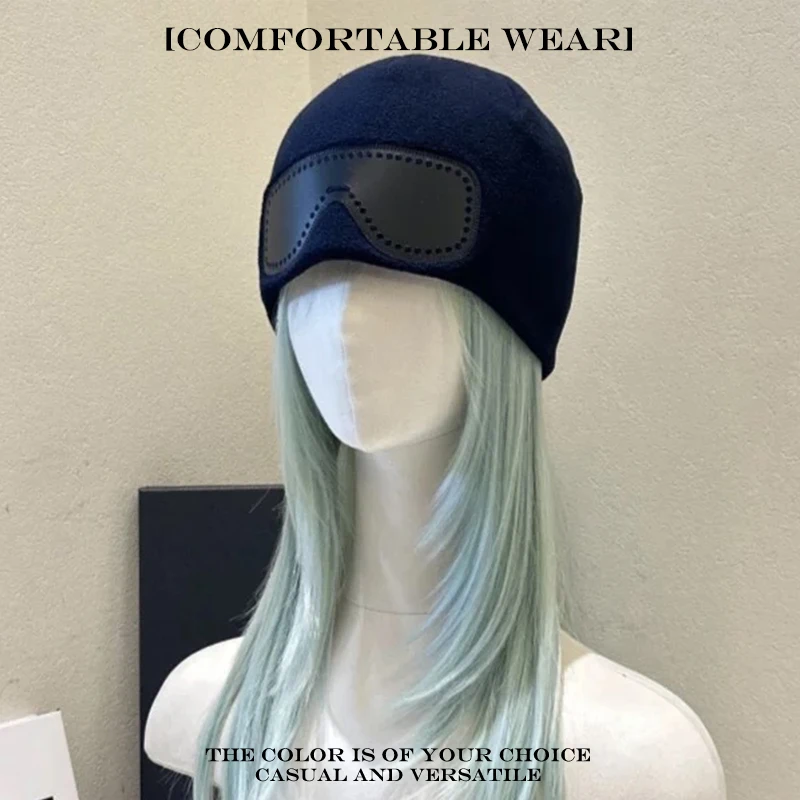 Теплые уличные модные флисовые рыбацкие шапки, персональные универсальные простые уличные новые мужские и женские очки в стиле ретро с нашивками, вязаные шапки