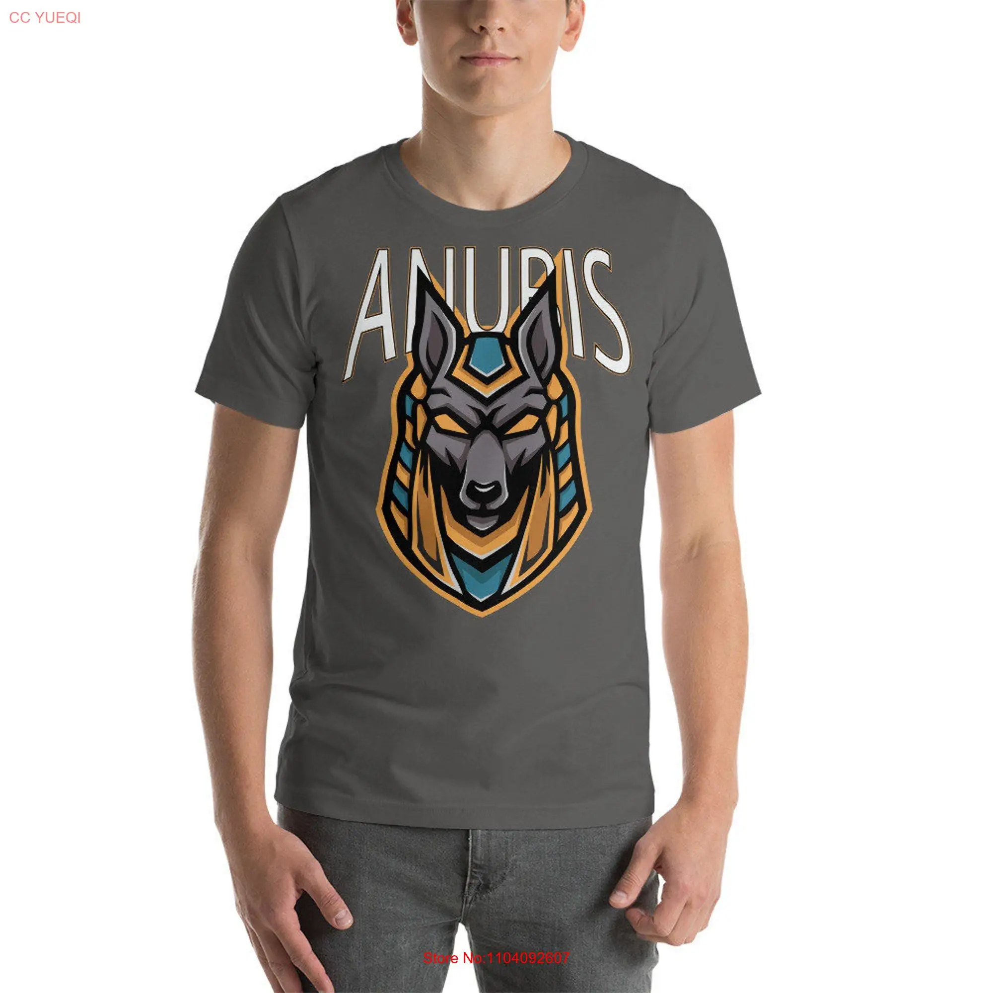 anubis shirt egyptian god halloween ancient egypt tee  T long or short sleeves