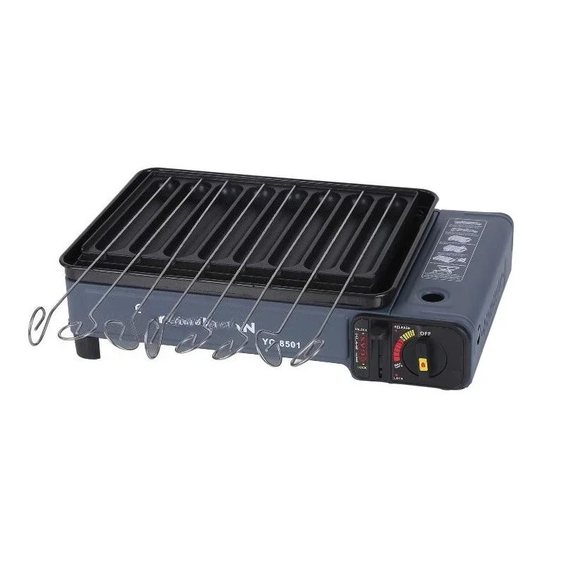 Factory Outdoor Portable Grill Multifunctional Portable Butane Camping Gas Grill Sausage Grill