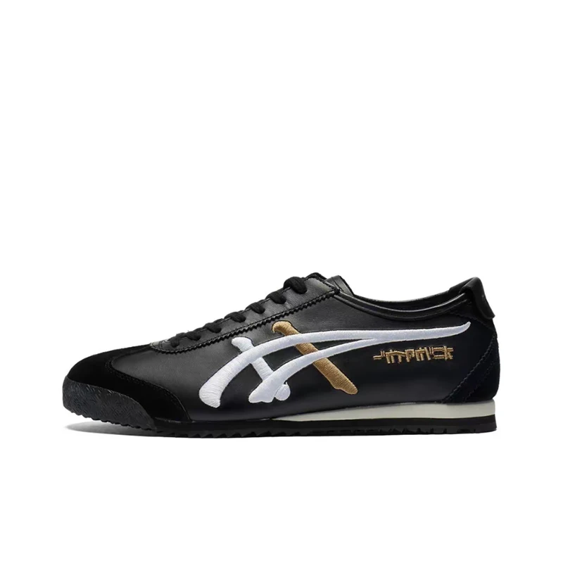 Onitsuka Tiger MEXICO 66 Unisex Black Low-Top Sneakers  Retro Non-Slip Soft Durable Lightweight Design 1183C320-001