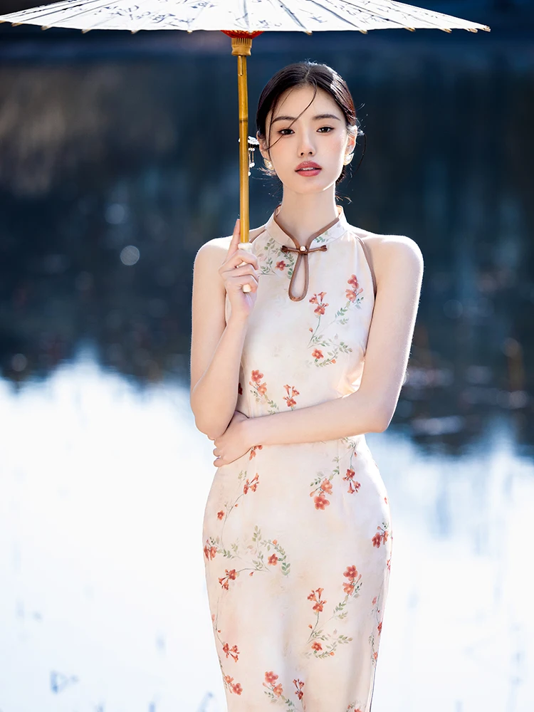 

Элегантное летнее платье для молодых женщин, модное, стройнящее, для повседневной носки, из смеси полиэстера и спандекса.