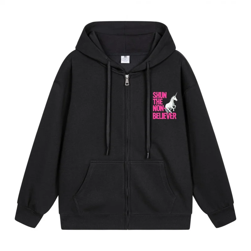 

Men's Zip-Up Hoodie Shen The Now Believer Pink Halloween in 2025 Casual Couples’ Style Halloween Theme Halloween Party Outfit