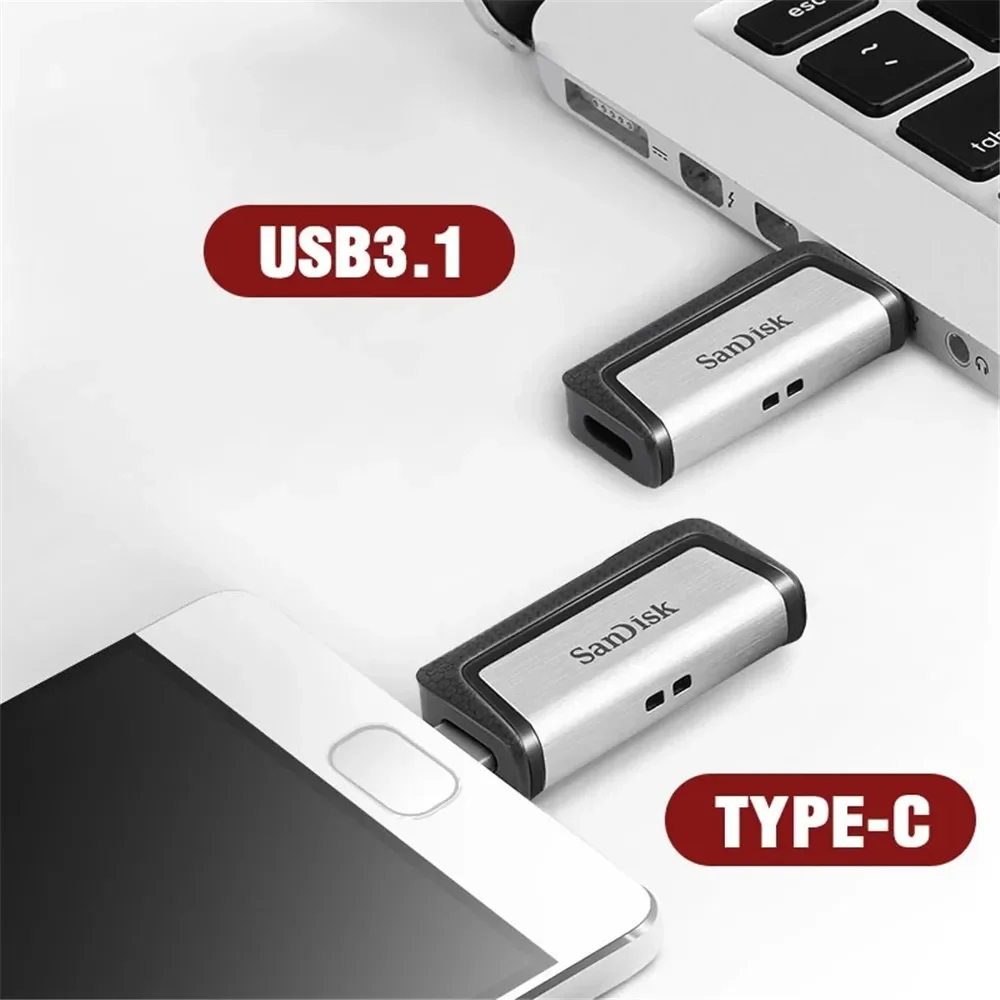 Original Ultra Type-C Extreme 64GB Dual OTG 128GB USB 3.1 256GB Flash Drive 32GB SDDDC2 Pen Drive Stick Micro USB Flash Type C