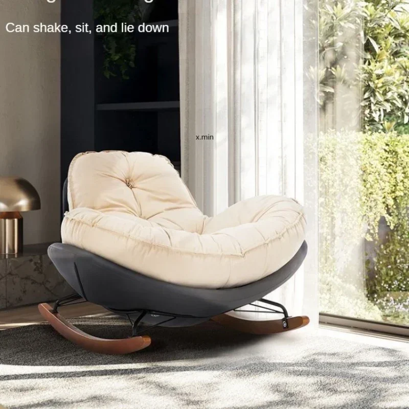 Lazy Couch Penguin Rocking Chair Adult Lounge Snail Balcony Home Indoor Leisure Rocking Chair Lounge Chair Rocking sofa daybed