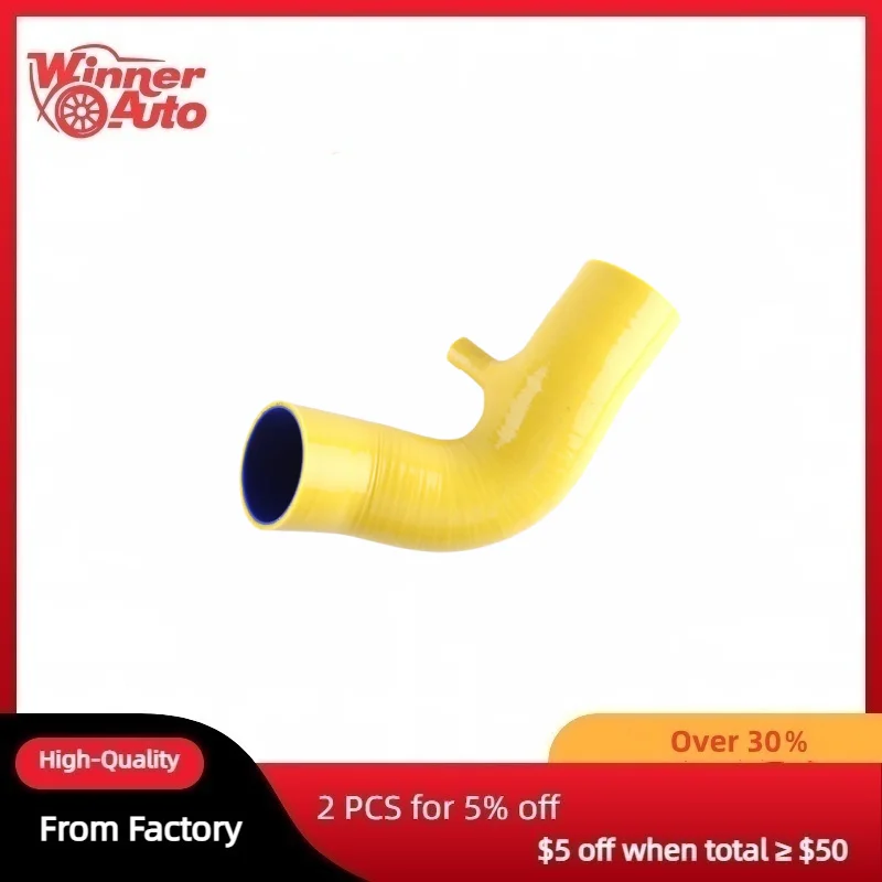 

Yellow Silicone Air Intake Upper Duct pipe For Mini 2002-2008 Cooper S R52 R53
