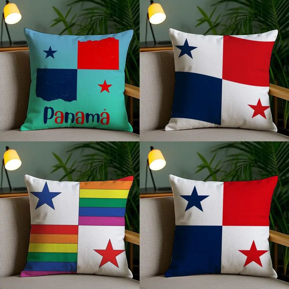 Panama PAN Flag Pillow Case Pillow Case Plush Fabric Soft Double Sided Print Home Sofa High Quality Cushion