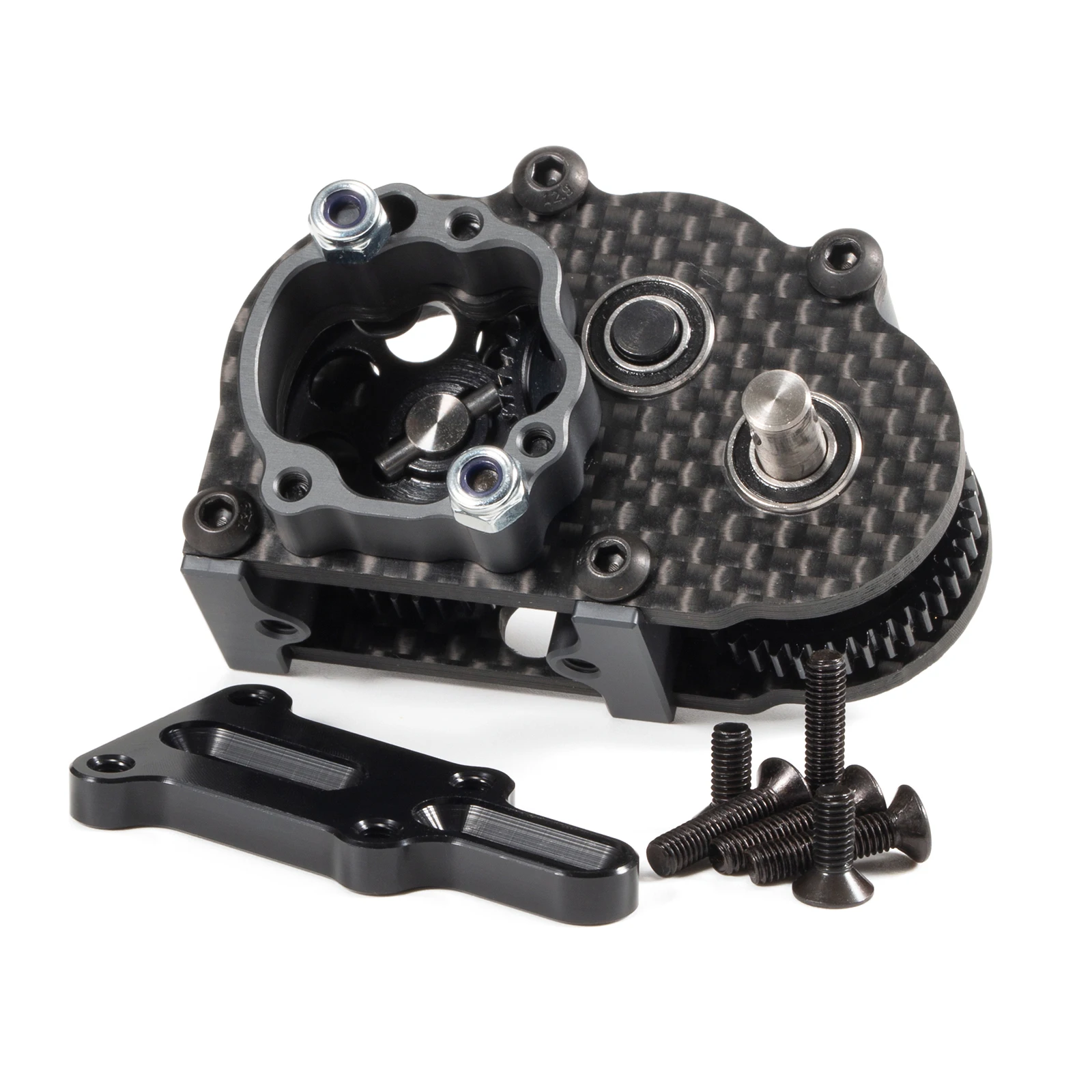 

Сверхлегкая карбоновая коробка передач OD-3 с переходной пластиной для 1/10 RC Crawler LCG Chassis Comp Rigs