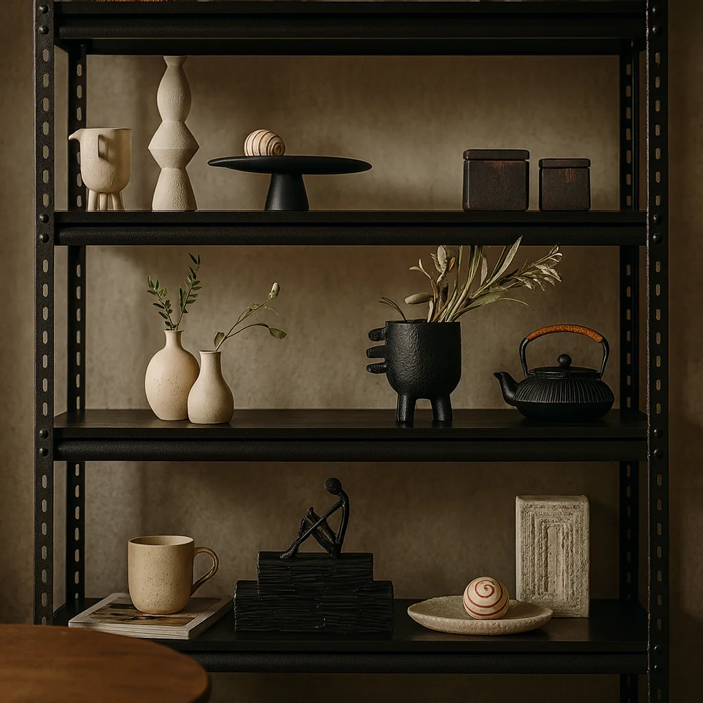 

Luxury Bookcase Decor Set,Modern Bookshelf Display Organizer,Sophisticated Living Room Home Study Accent Shelf for Office Decor