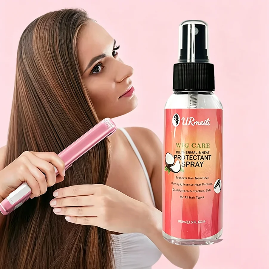 Heat Protectant Spray - 100ml Coconut Oil Heat Protect Spray