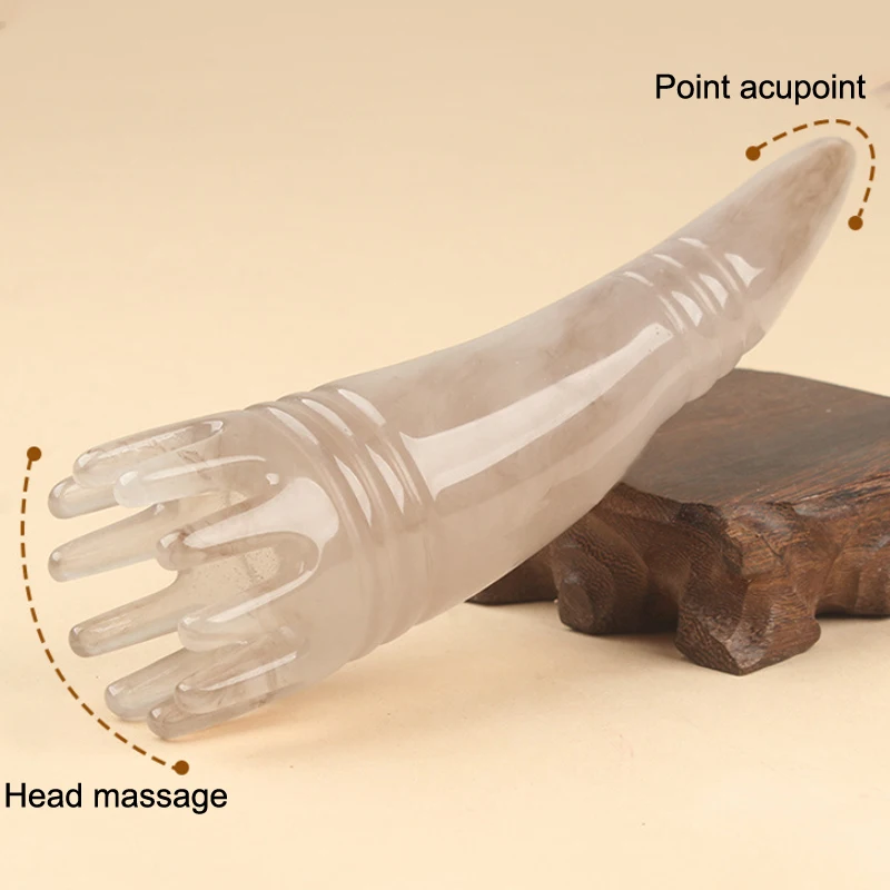 

Cartoon Horn Lifelike Resin Body Nose Scalp Meridian Anti-static Massage Acupuncture Therapy Blood Circulation Anti-static