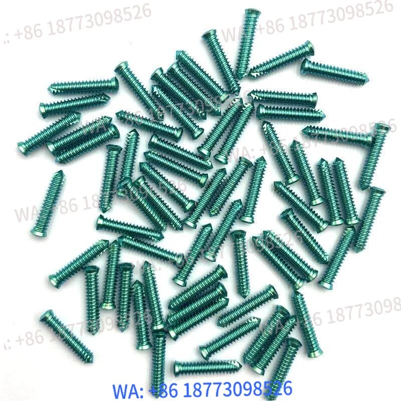 

1.6mm t-itanium alloy locking self t-apping screw suitable for a-nimal o-rthopedics/20PCS