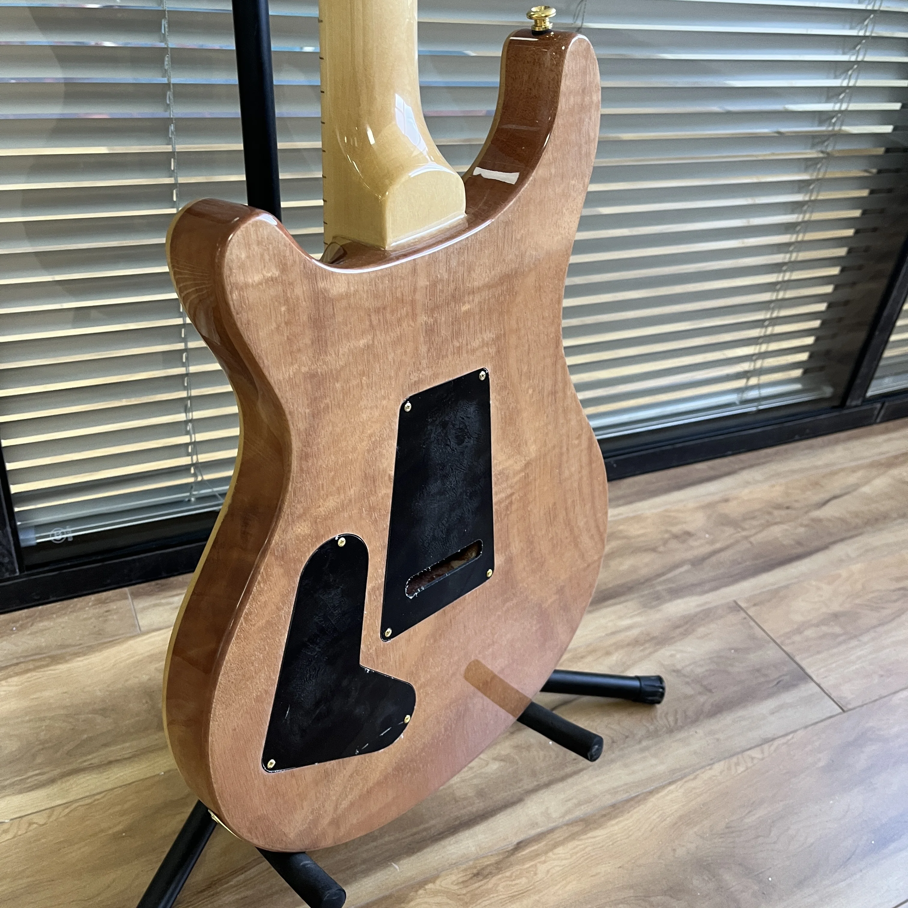 US Warehouse Electric Guitar Prs Electric Guitar HH Microphone Maple Neck Balanced Full Transparent Luxurious Natural Texture Pearl Bird Inlay Christmas Gifts Available In US Warehouse Free shipping