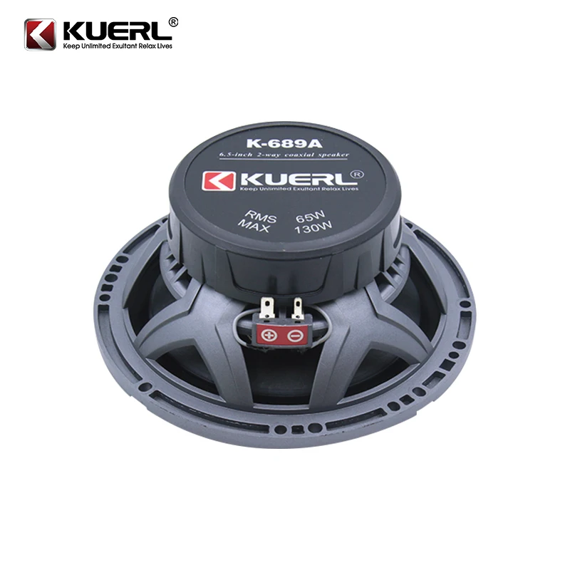 2-Way 6.5 Inch Y30-Ferrite Magnet RMS Power 65W HIFI Coaxial Car Audio Speaker with Powerful 20mm Silk Dome NdFeB Magnet Tweeter