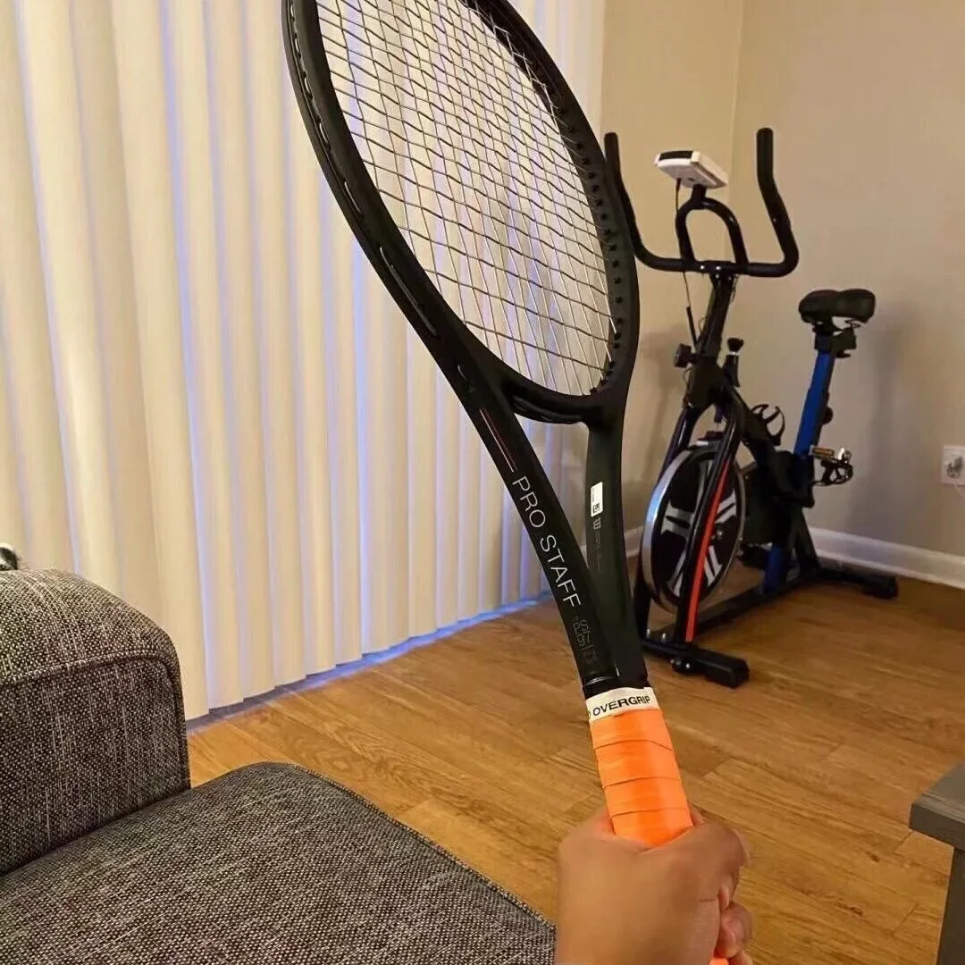 Wilson Federer Black Racket V13 Tennis Racket PROSTAFF 290g 315g Carbon Professional  Adult College Professional Racket