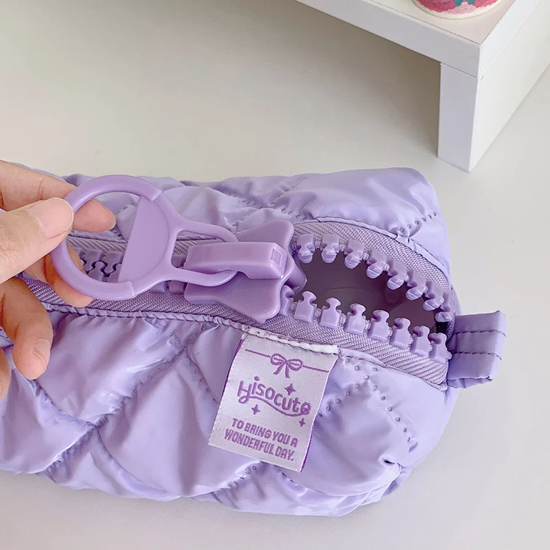 Cute Large Capacity Cosmetic Storage Bag Fashion Candy Color Pencil Case Sweet Versatile Soft Stationery Storage Bag Gifts