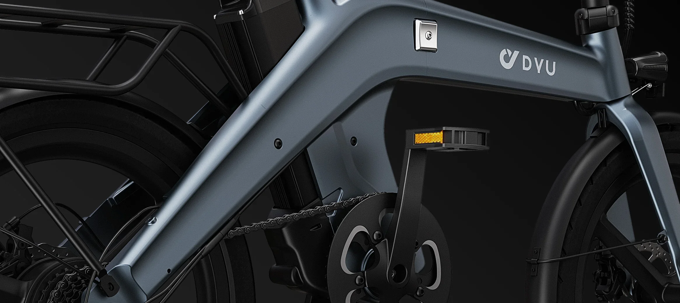 DYU T1 Elektrofahrrad 250W Bürstenloser Motor 36V 10AH Lithium-Akku Magnesiumlegierung-Rahmen Erwachsenen-Klapp-E-Bike mit 20-Zoll-Reifen – Detail 12
