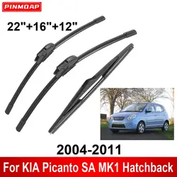 1/2/3/4/6PCS Car Wiper For KIA Picanto SA MK1 Hatchback 2004-2011 Front Rear Wiper Blades Brushes Auto Accessories 2008 2009