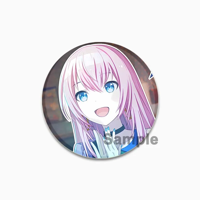 58mm Megurine ota cartoon badge cosplay gioco spille fatte a mano squishie smalto spille per vestiti zaino accessori gioielli
