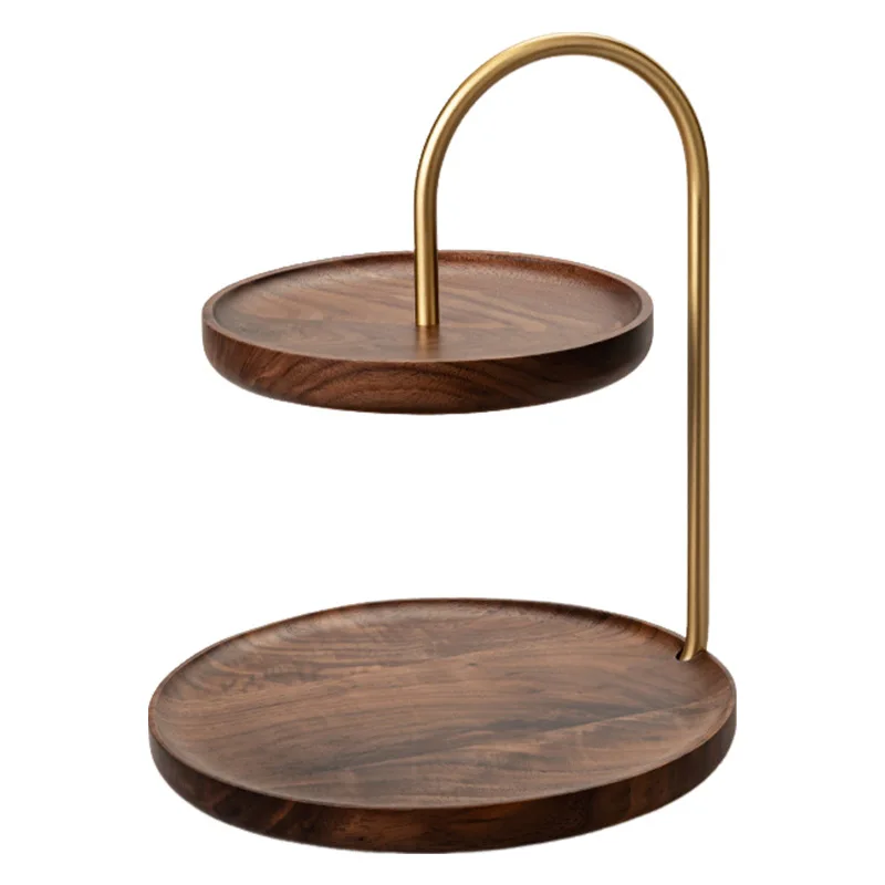 

Cosmetics storage box, desktop premium solid wood tray, multi-layer storage perfume dresser, skin care product rack