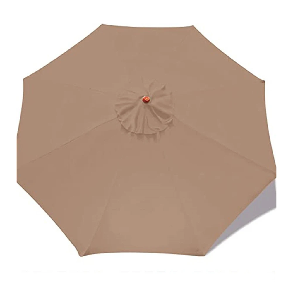 9ft Patio Umbrella Replacement Canopy For 8 Ribs Outdoor Umbrella Canopy Waterproof UV-Protective Umbrella Top Without Stand