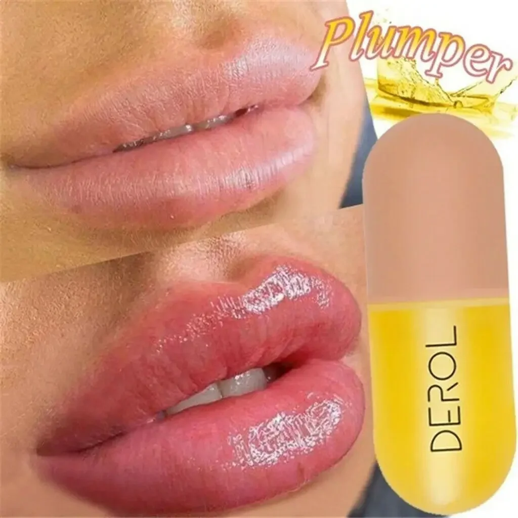 5ml Instant Volumising Lips Plumper Gloss Reduce Fine Lines Serum Oil Mask Moisturizer Makeup Care Lip Sexy Plump Serum