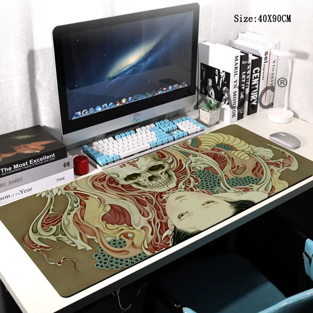 

HYBXAXC Japanese Style Mouse Pad Computer Accessories Office Game Table Mats Rubber Antislip Gaming Keyboard Mousepads Desk Pads