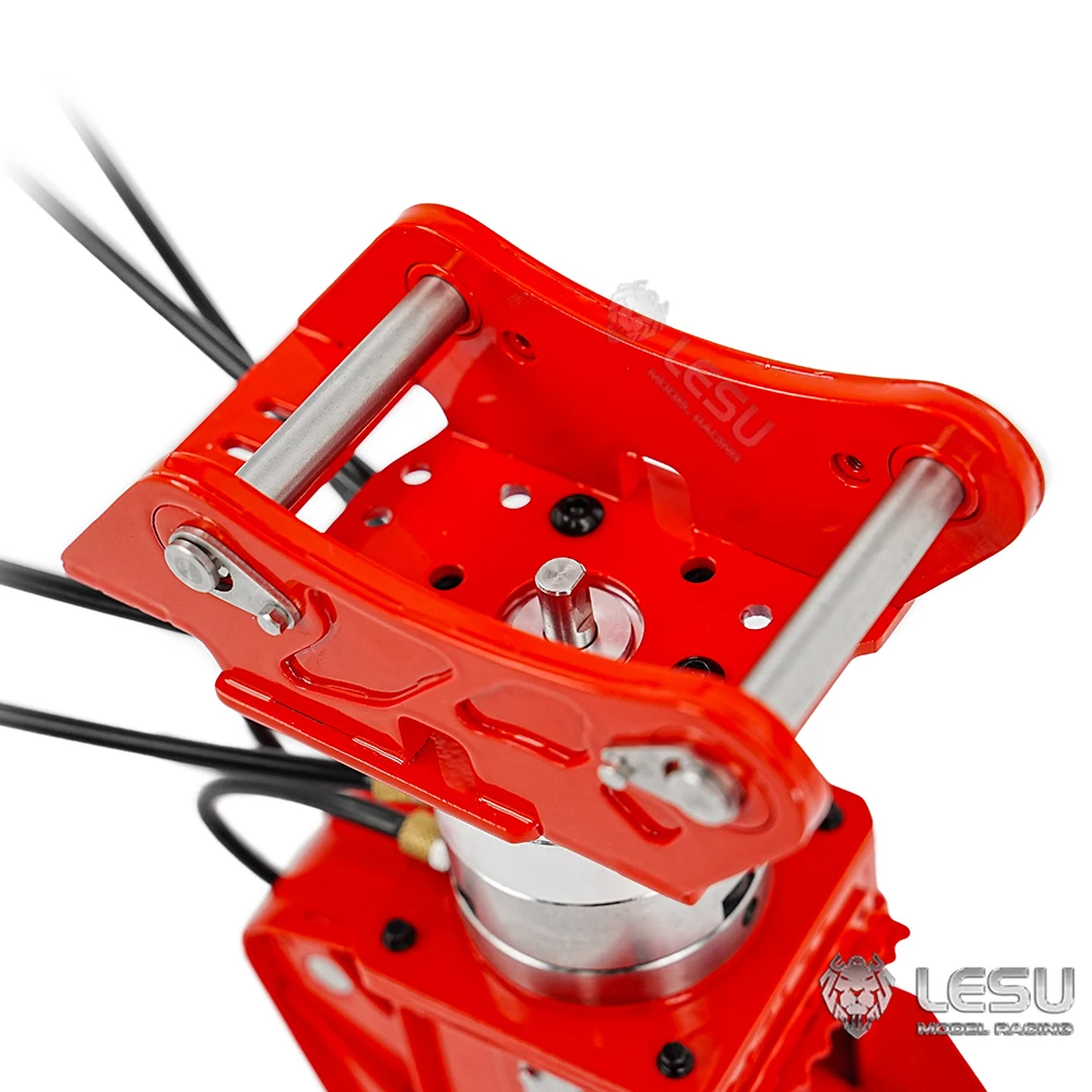 1/14 حفارة هيدروليكية LESU RC 270 ° مشبك القص المعدني القابل للدوران AT-C0053 لحفار التحكم عن بعد Aoue ET35 B0006