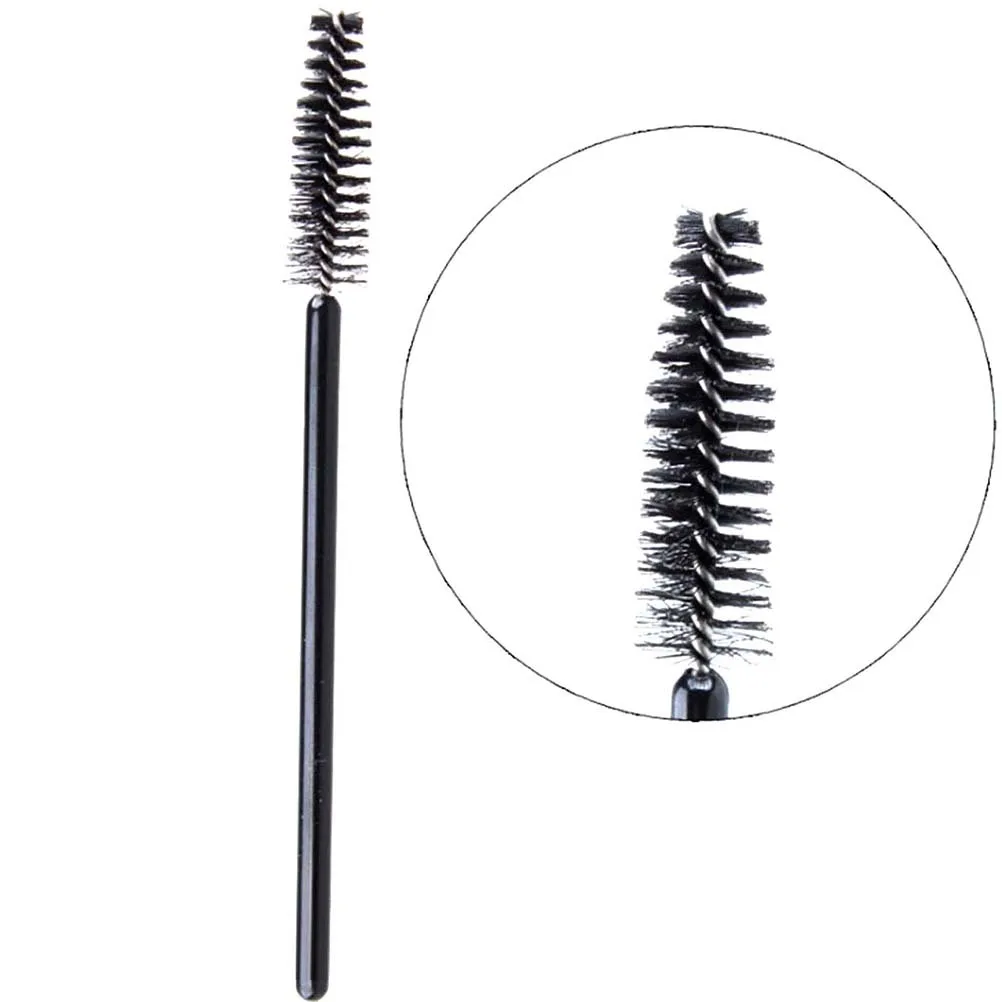 

12Pcs Eyelash Mascara Brushes Wands Applicator Kit Mini Nylon Black for Curling Combing Lashes Eyebrows Eyelash Brush
