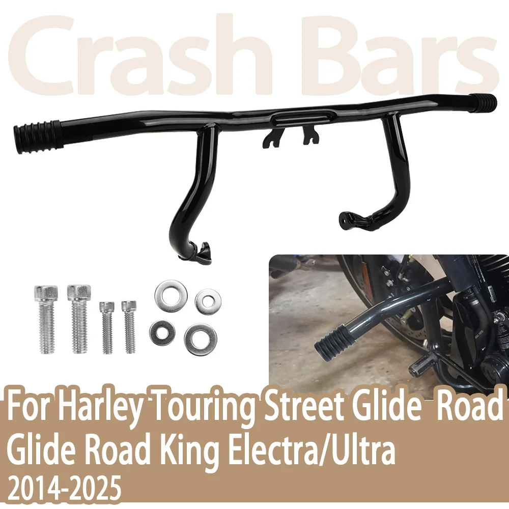 

Motorcycle Engine Guard Crash Flat-out Bar For Harley Touring Street Glide Road Glide Road King Electra 2014-Up Frame Protection
