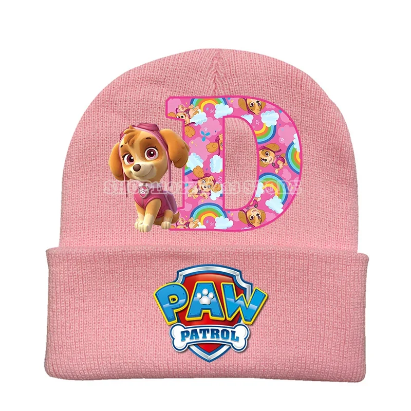 Paw Patrols Strickmütze Cartoon Anime Mädchen Kalte Kappen Chase Skye Pop Kopfschmuck Einfache Wolle Warme Wintermützen Kinder Geburtstagsgeschenk