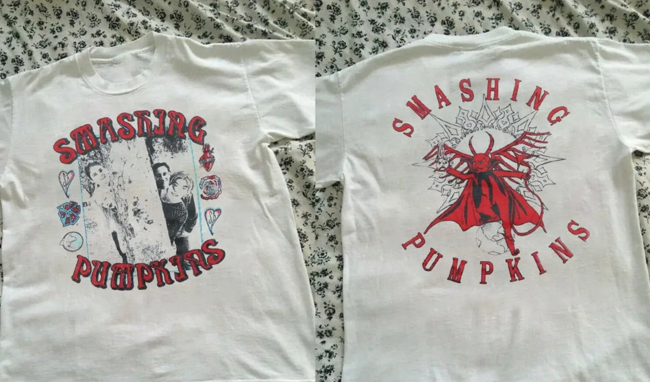 1990S Smashing Pumpkins Mission To Mars T-Shirt, Double Sides S-5Xl