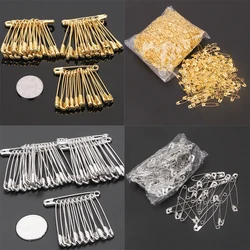 100Pcs Silver Tone Safety Pins Stainless Steel Brooch Jewelry Small Safety Pins Brooch Craft for DIY Sewing Tools Accessories