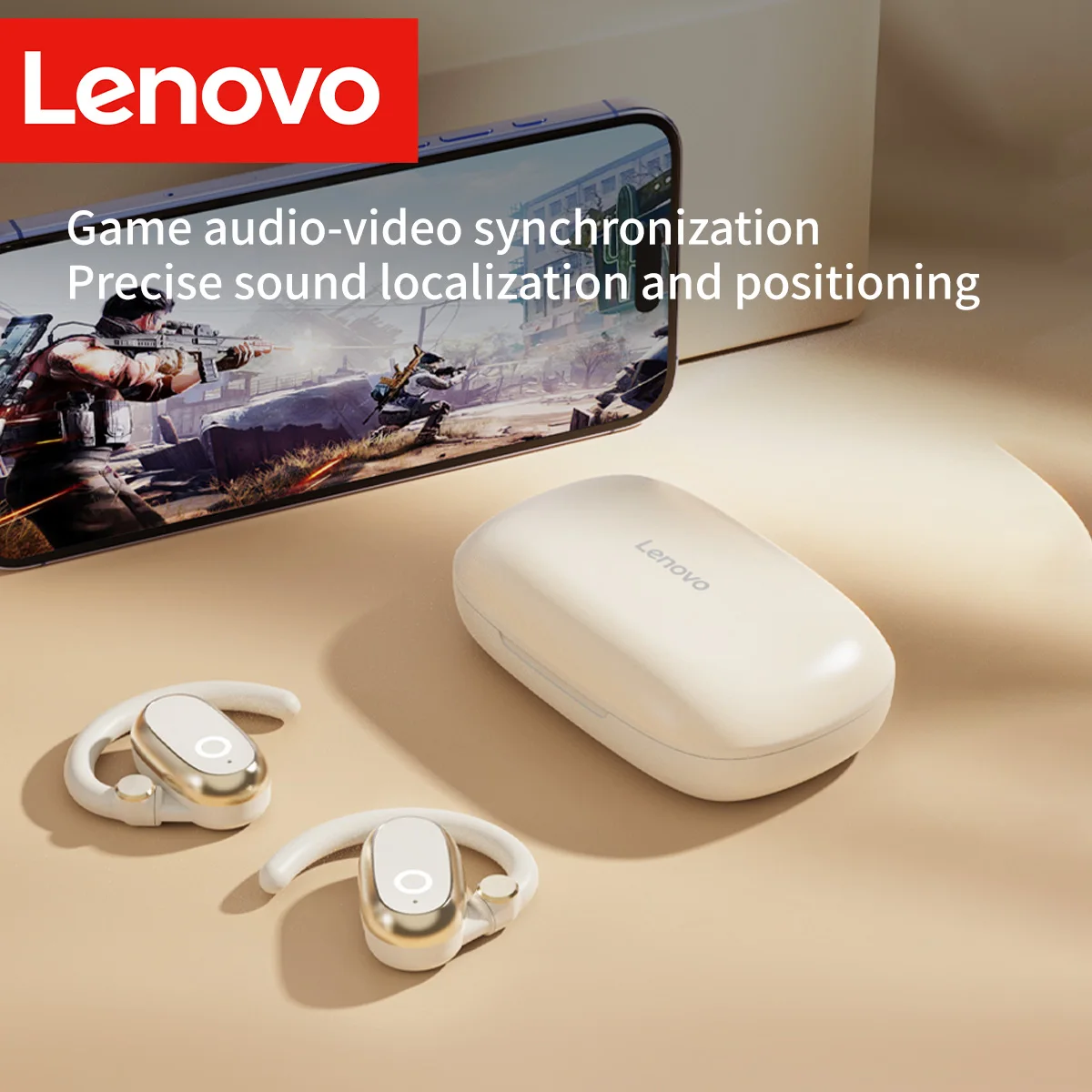 Lenovo EA366 Earhook Headphones Bone Conduction Wireless Bluetooth HD Stereo Music Game Noise Reduction Earphones Sport Earbuds view 6