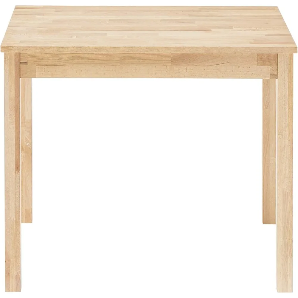

Alfons Dining Table Solid Beech Heartwood Oiled, Wood, Natural, 70 x 70 cm