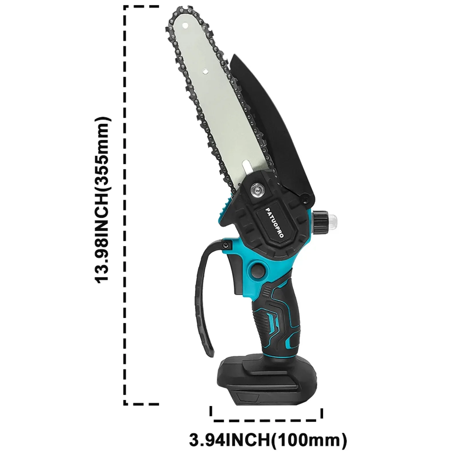 6 Inch Mini Electric Saw Woodworking Garden Tools Cordless Chainsaw Handheld Tree Branch Logging Cutter For Makita 18V Battery