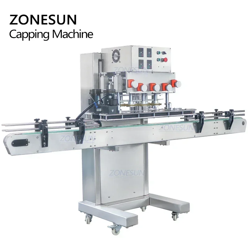 ZONESUN عالية السرعة فليبتوب رذاذ تويست قبالة الهوائية البلاستيك الزجاج زجاجة المسمار آلة السد الجرار زجاجات الحيوانات الأليفة ZS-XG440B
