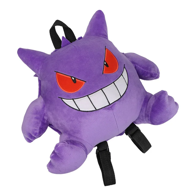 New Pokemon Gengar Backpack Lovely Japanese Style Plush Bag Eevee Snorlax Backpack Schoolbag Cosplay Props Xmas Gifts