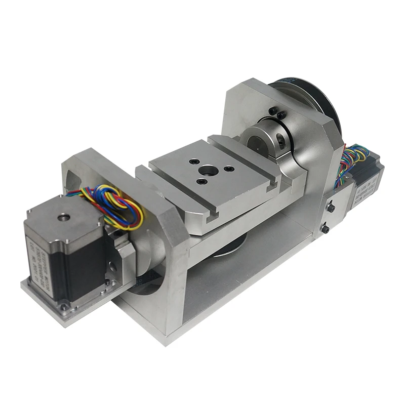 CNC 4Th Axis 5Th Axis A Axis Rotary Axis With Worktable For CNC Router Milling Machine Metal Wood Carving Machining Fixture