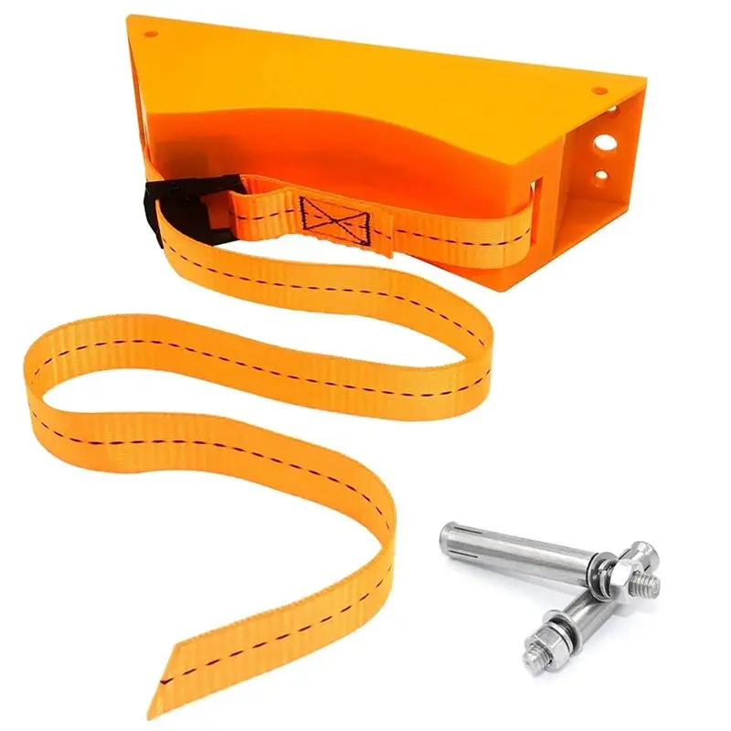 AB08-2PCS Propane Tank Holder Cylinder Wall Mounted Bracket Gas Cylinder Bracket Durable ABS Gas Cylinder With Screws