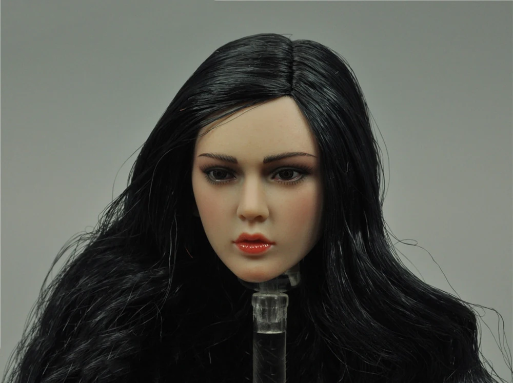 

TBLeague 1/6 PLLB2020-S43 Suntan Color European and American Black Hair Female Head Sculpture For 12inch TBL PH Body Figures