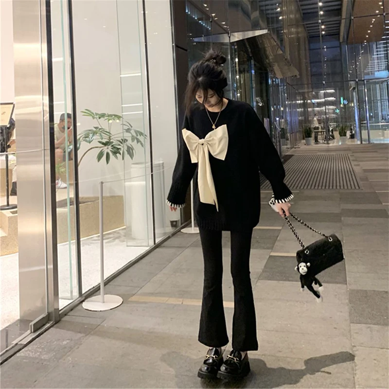 

Осенние облегающие эластичные расклешенные джинсовые брюки с высокой талией, женские модные и универсальные модные однотонные брюки