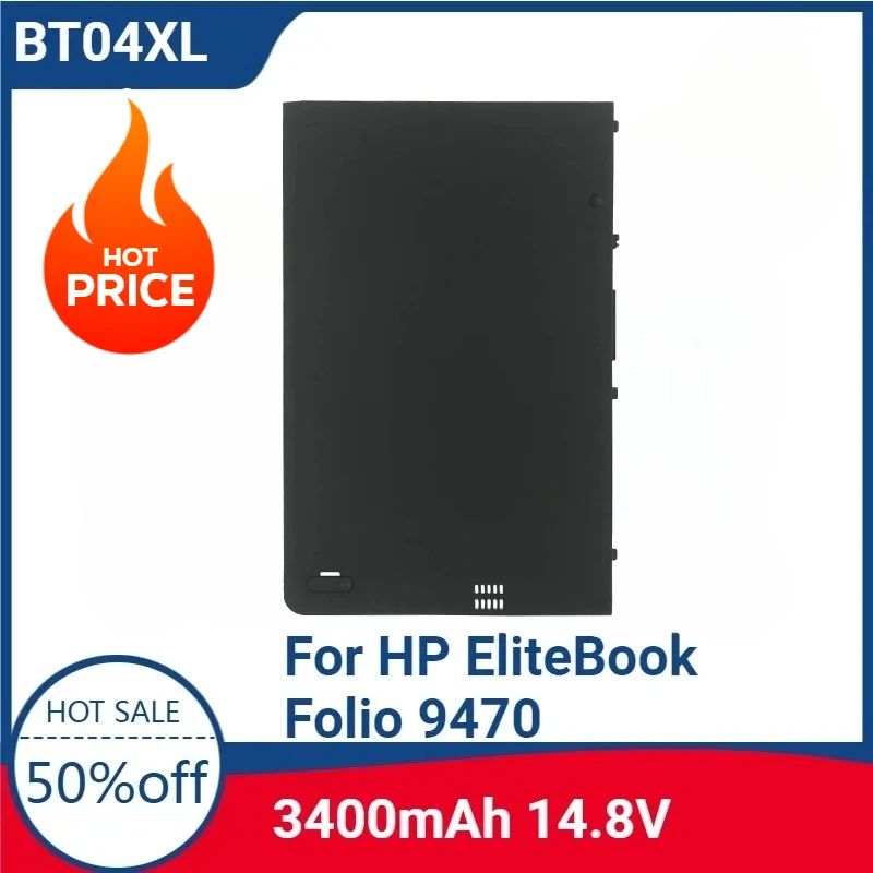

For BT04XL BA06XL 3400mAh 14.8V Battery For HP EliteBook Folio 9470 9470m Ultrabook 687517-171 687517-2C1 687945-001 696621-001