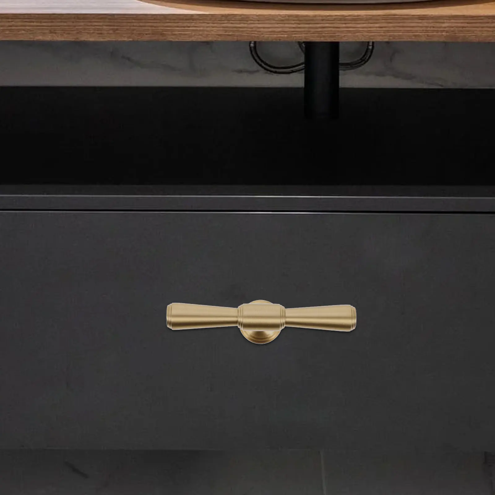 

2 шт. цельные ручки-рейлинги для ящиков, прочная латунная конструкция, гладкая поверхность, фурнитура для кухонной мебели и гардеробов