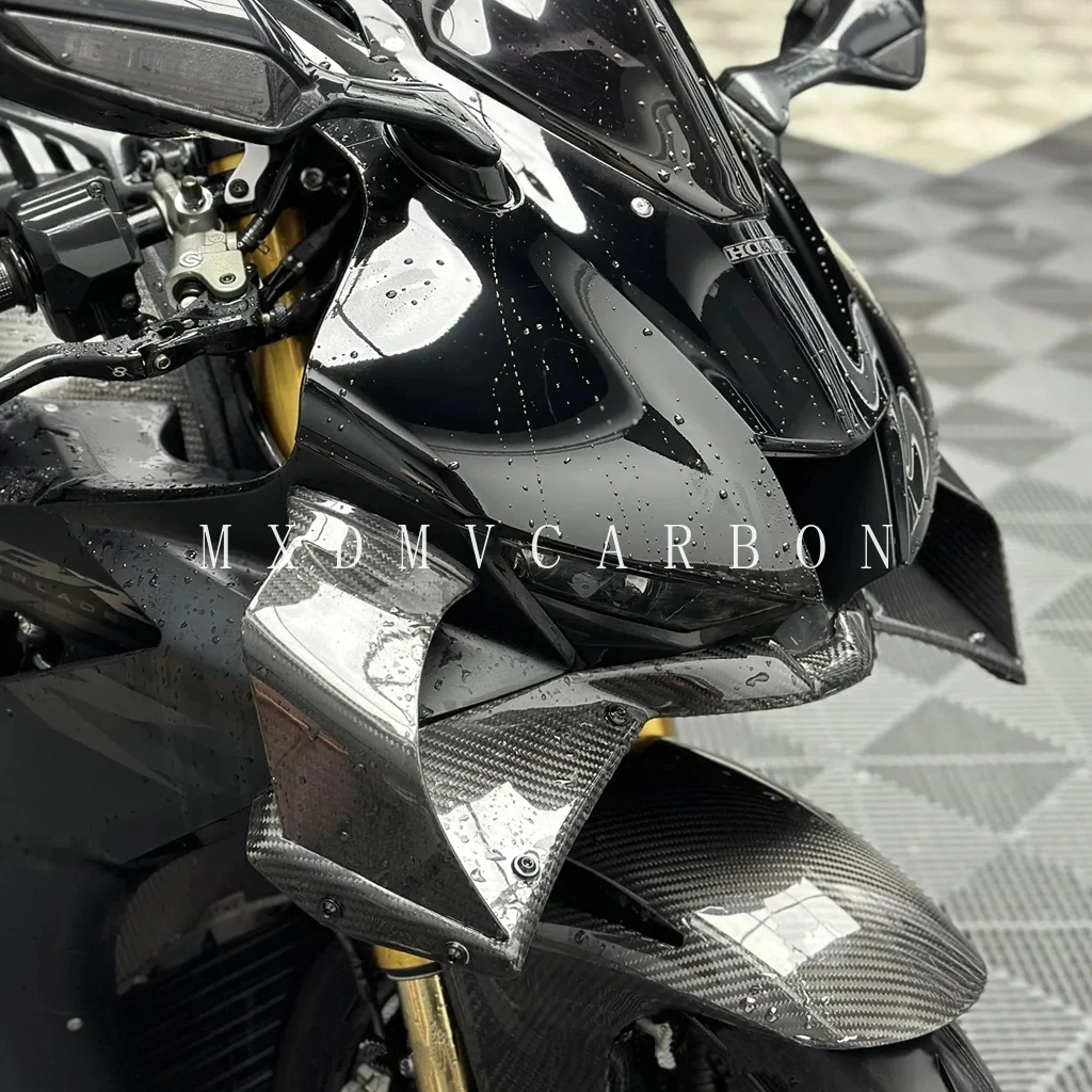 For Honda CBR1000RRR CBR1000RR-R 2021 2022 2023 Motorcycle 3k Pure Carbon Fiber Wing Wind Spoilers Deflector Winglets FairingKit