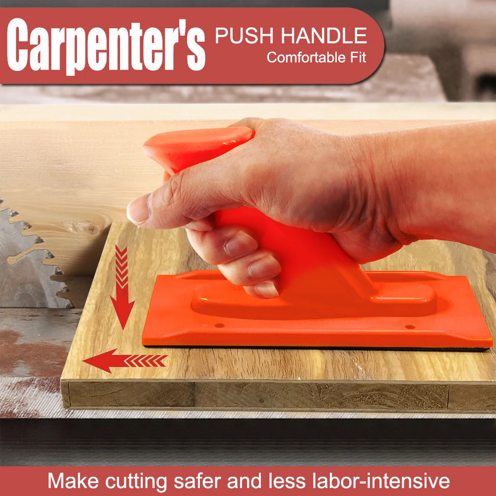 Carpenter Safety Push Handle Wood Planer Table Saw Feeding Push Block