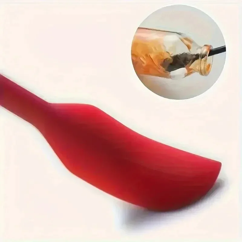 3-Piece Mini Silicone Spatula Set - Heat Resistant, Multiple Sizes for Jar, Bottles and Kitchen Jam scraper